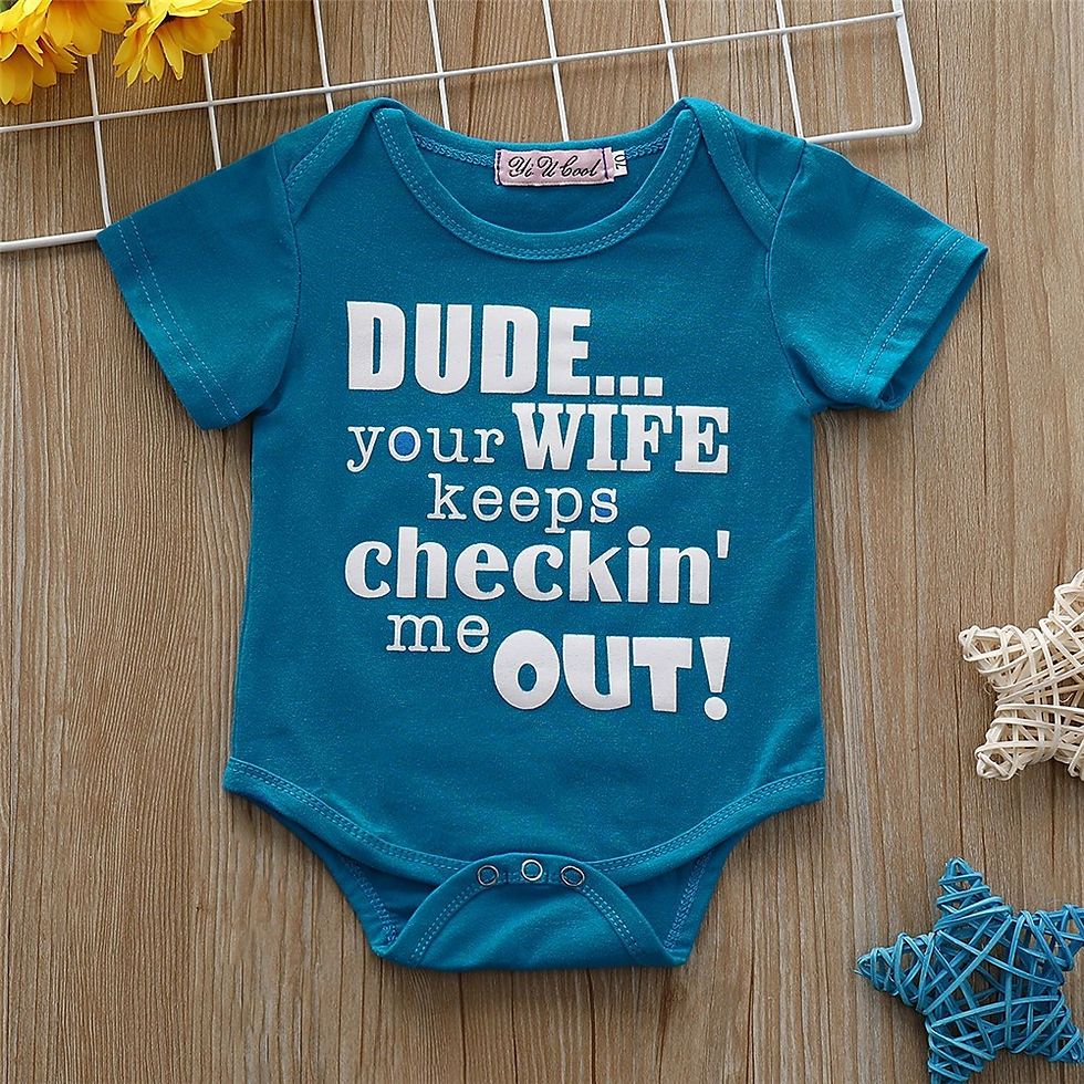 Thumbnail: Baby Romper Letters Printed