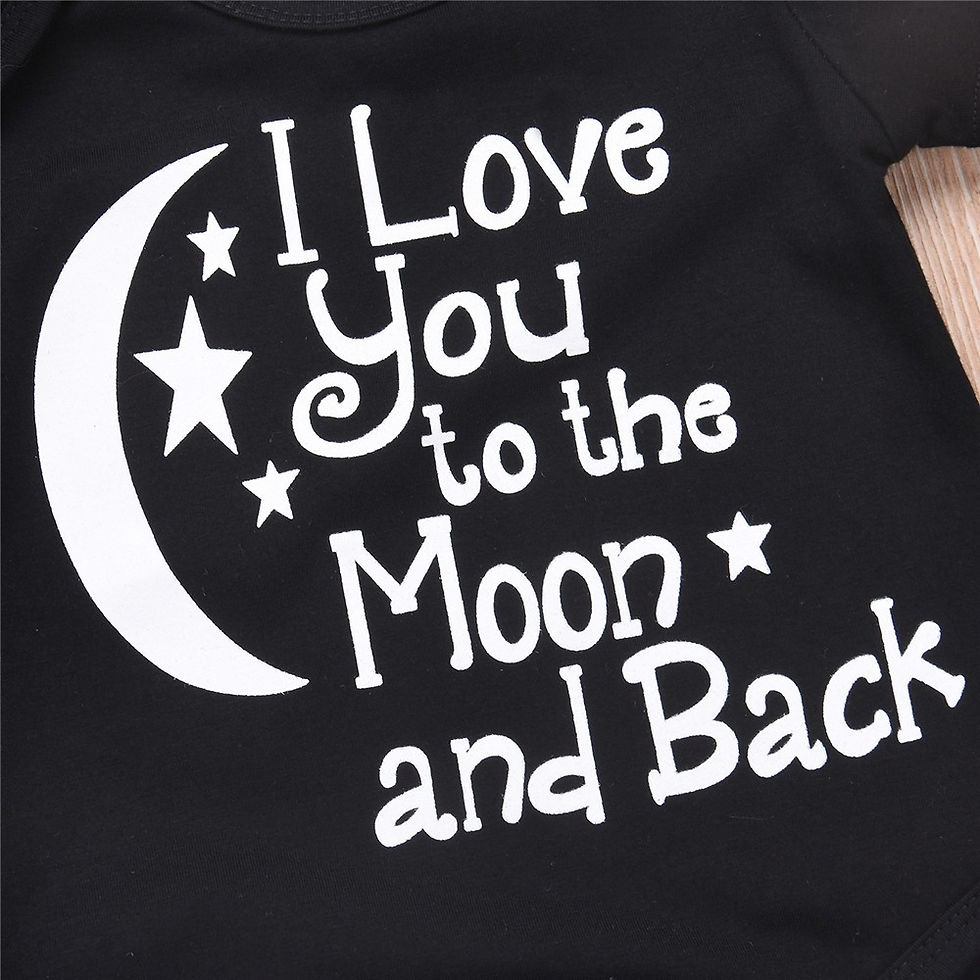 Thumbnail: Newborn Baby Romper Moon and Star Print Short Sleeve Bodysuit