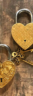 Heart shaped Padlock Eagles