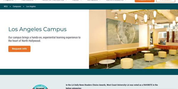 West Coast University - Los Angeles Screenshot