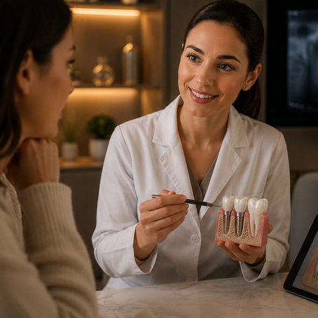 O que esperar da consulta de implante dentário?