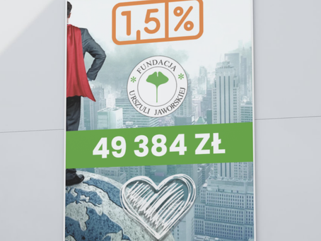 Dziękujemy za Wasze 1,5% podatku!