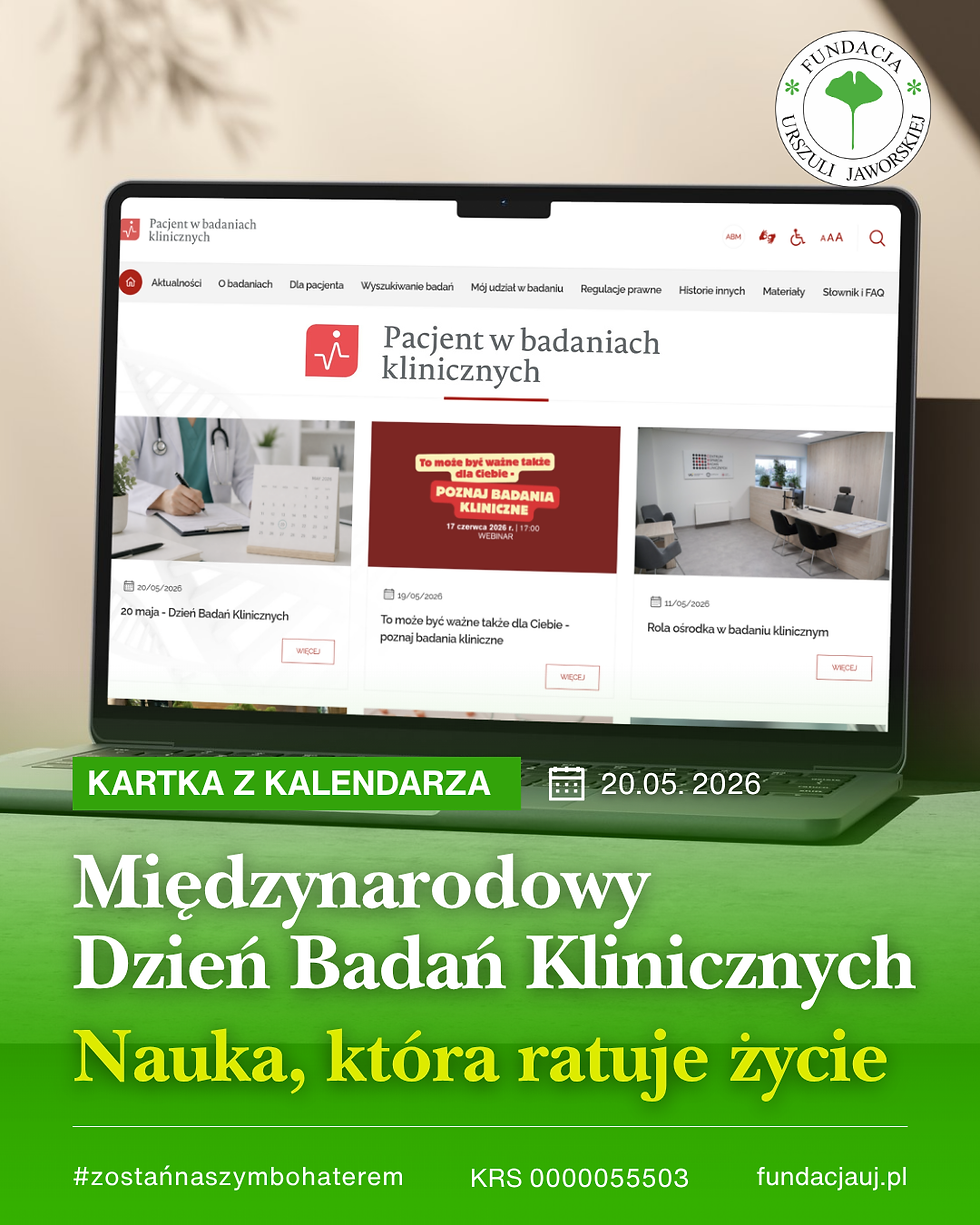 Międzynarodowy Dzień Badań Klinicznych – nauka, która ratuje życie