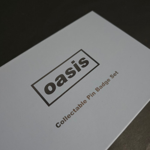 Official Oasis Band Logo Pin Badge Set Blue Gift Oasis Band Logo