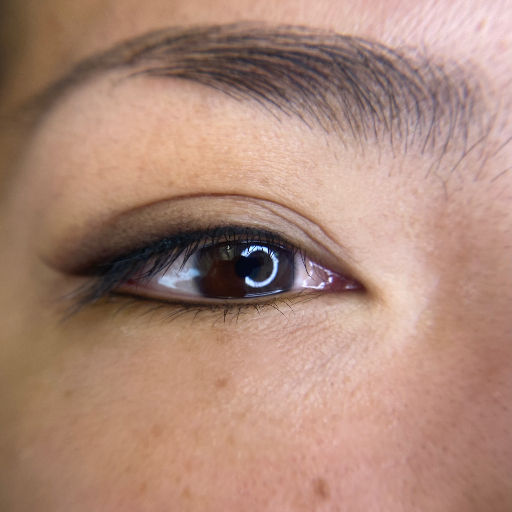 Close up of an eye with eyeliner