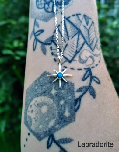 North Star Necklace From The Patriot Sterling Silver North Star