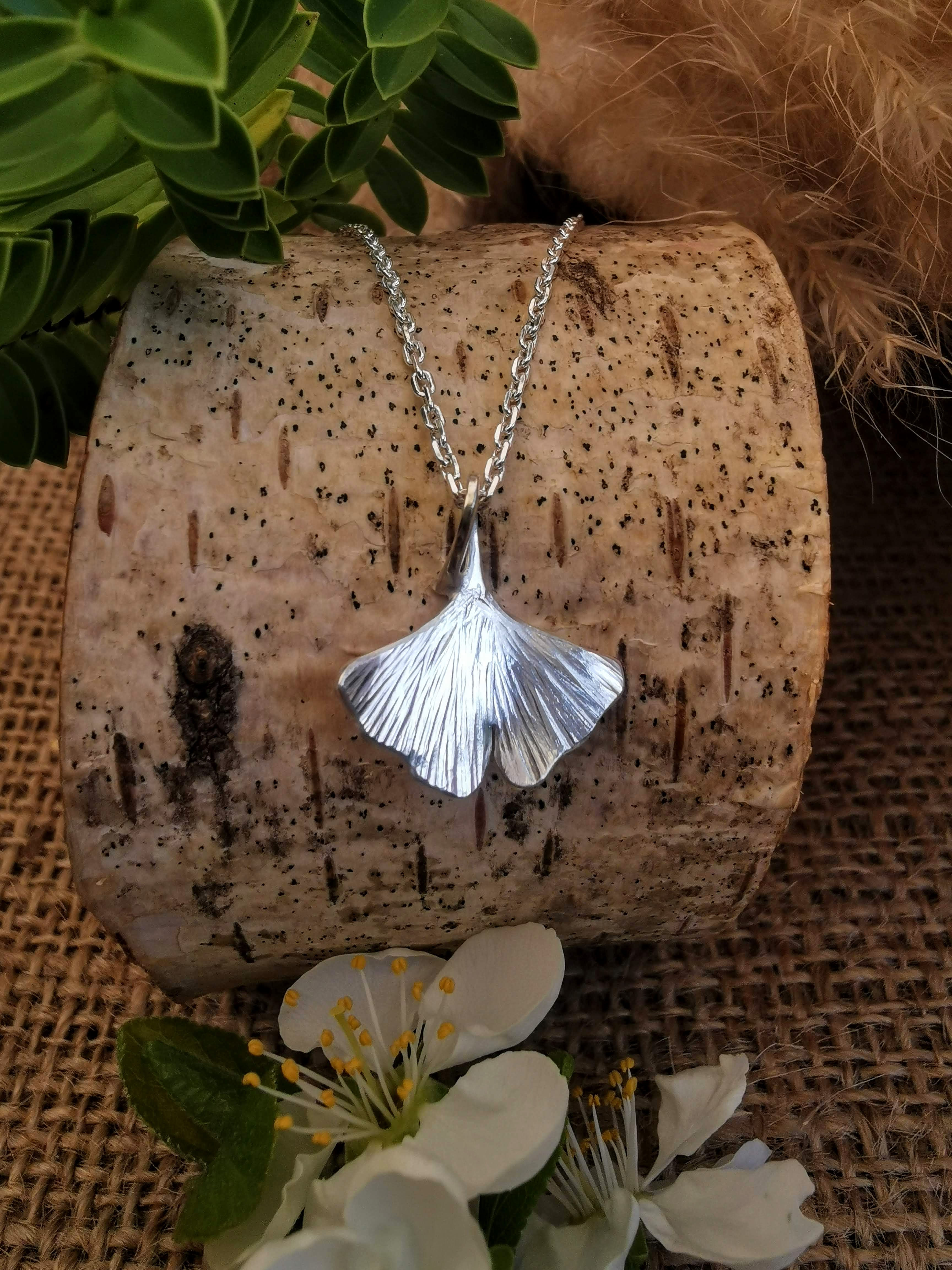 Ginkgo Leaf Necklace