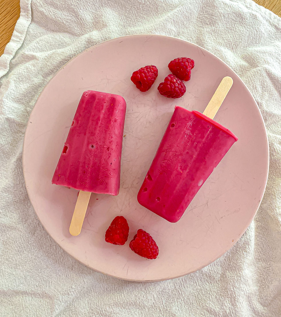 homemade berry popsicle