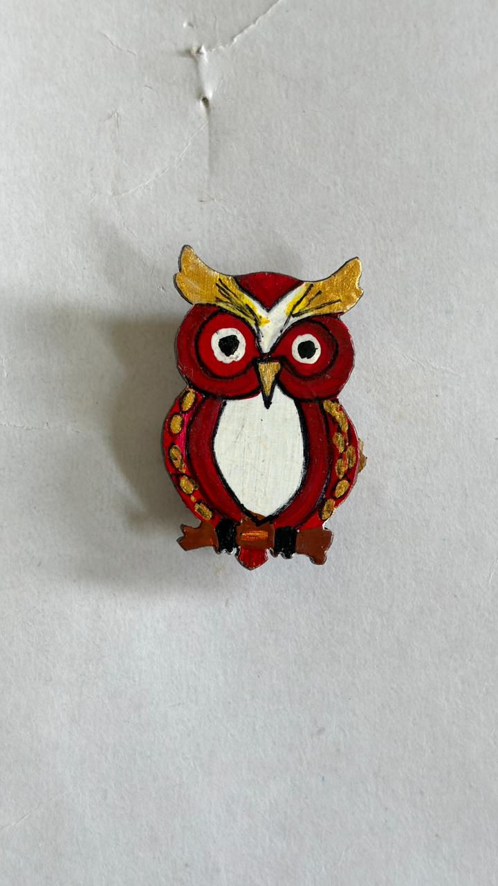 Eagle Owl Lapel Pin