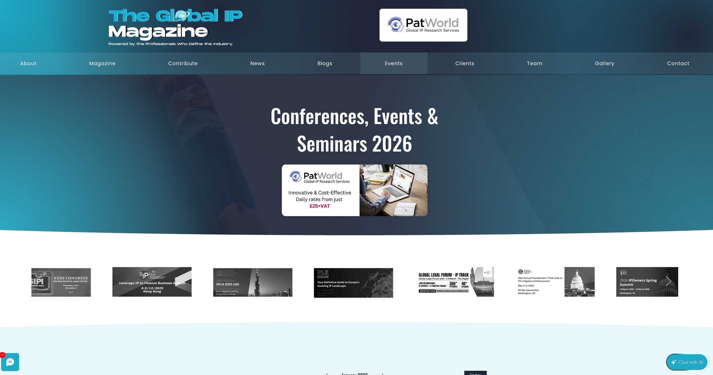 Events | The Global IP Magazine | Intellectual Property Magazine ...