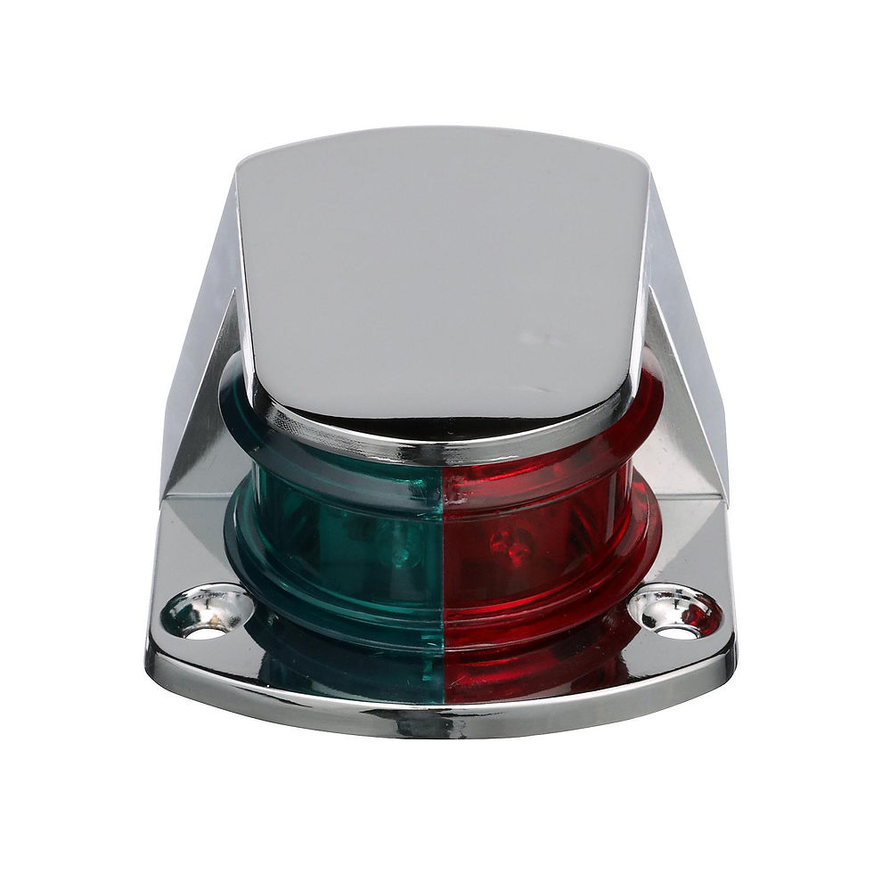 Seachoice LED Bow Light, Marine Navigation, Chrome Bi-Color, 1-Mile Visibility f