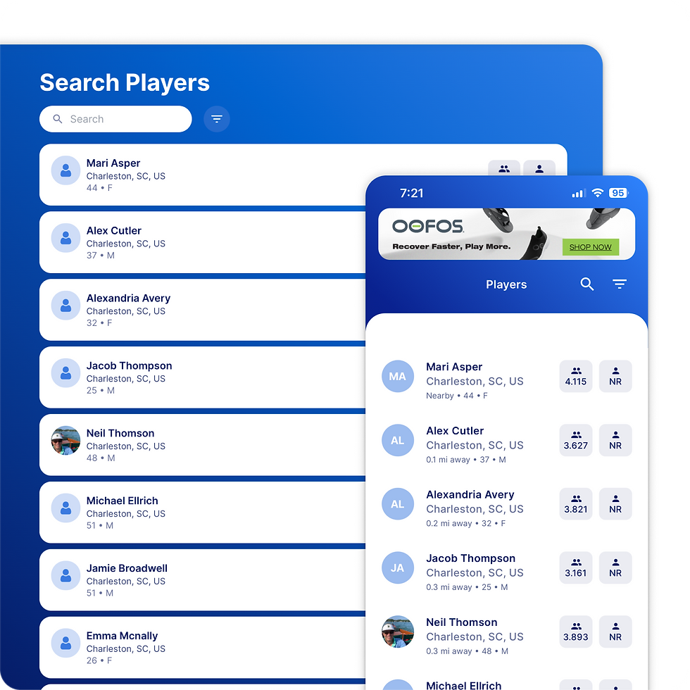 Pickleball's Player Rating System