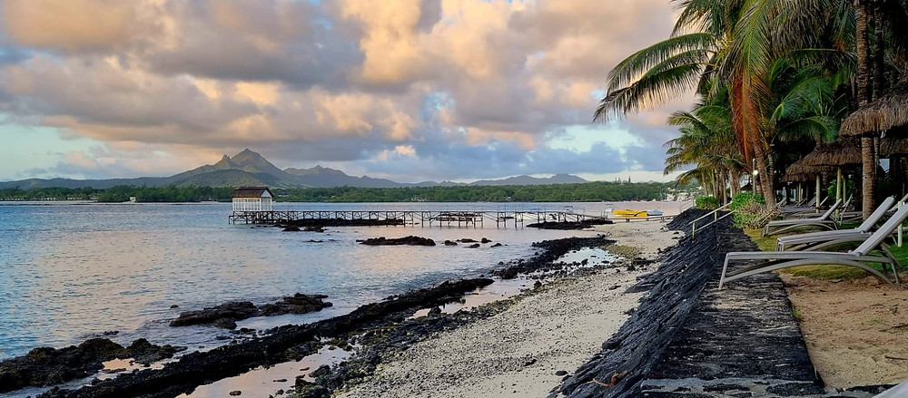 Mauritius beach sunrise