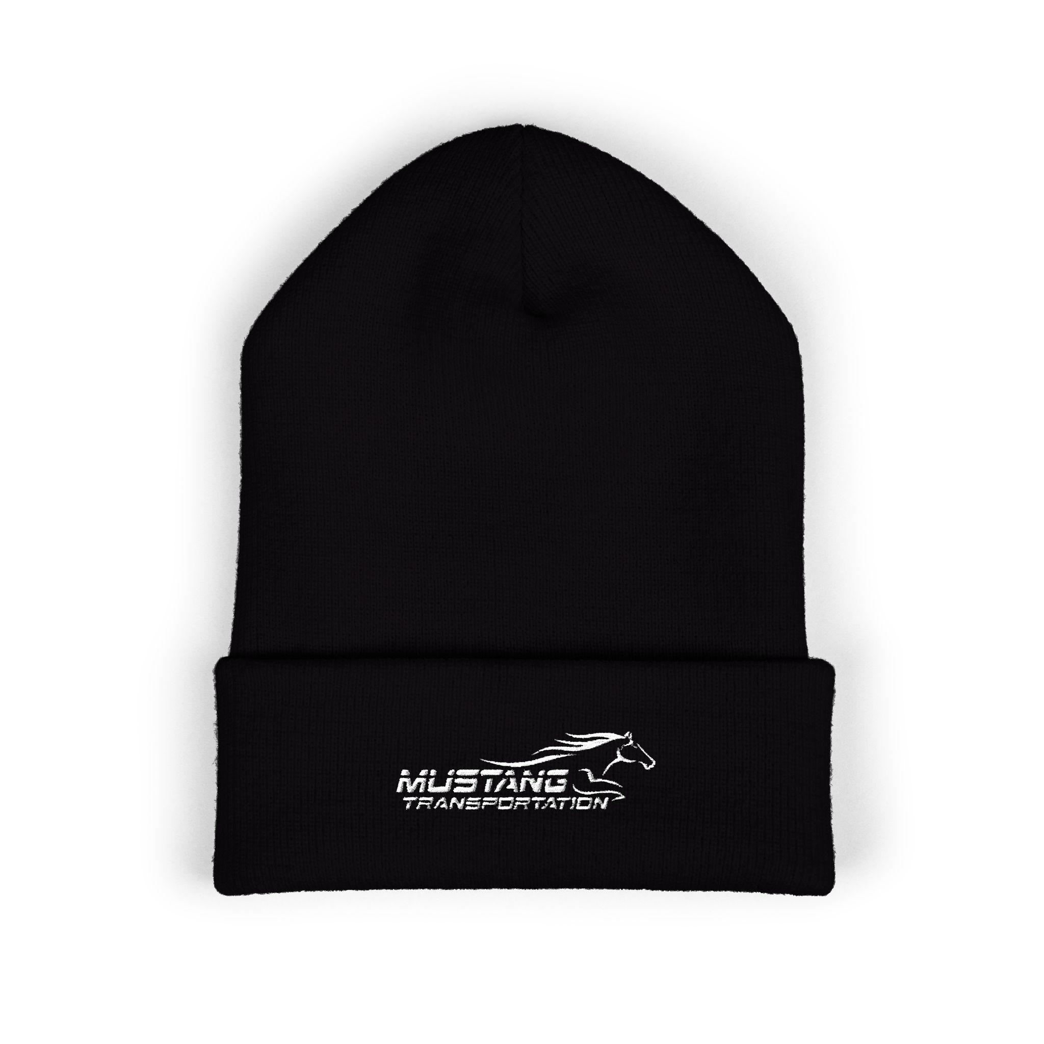 Mustang Classic Cuffed Beanie - Cozy Embroidered Hat for Winter