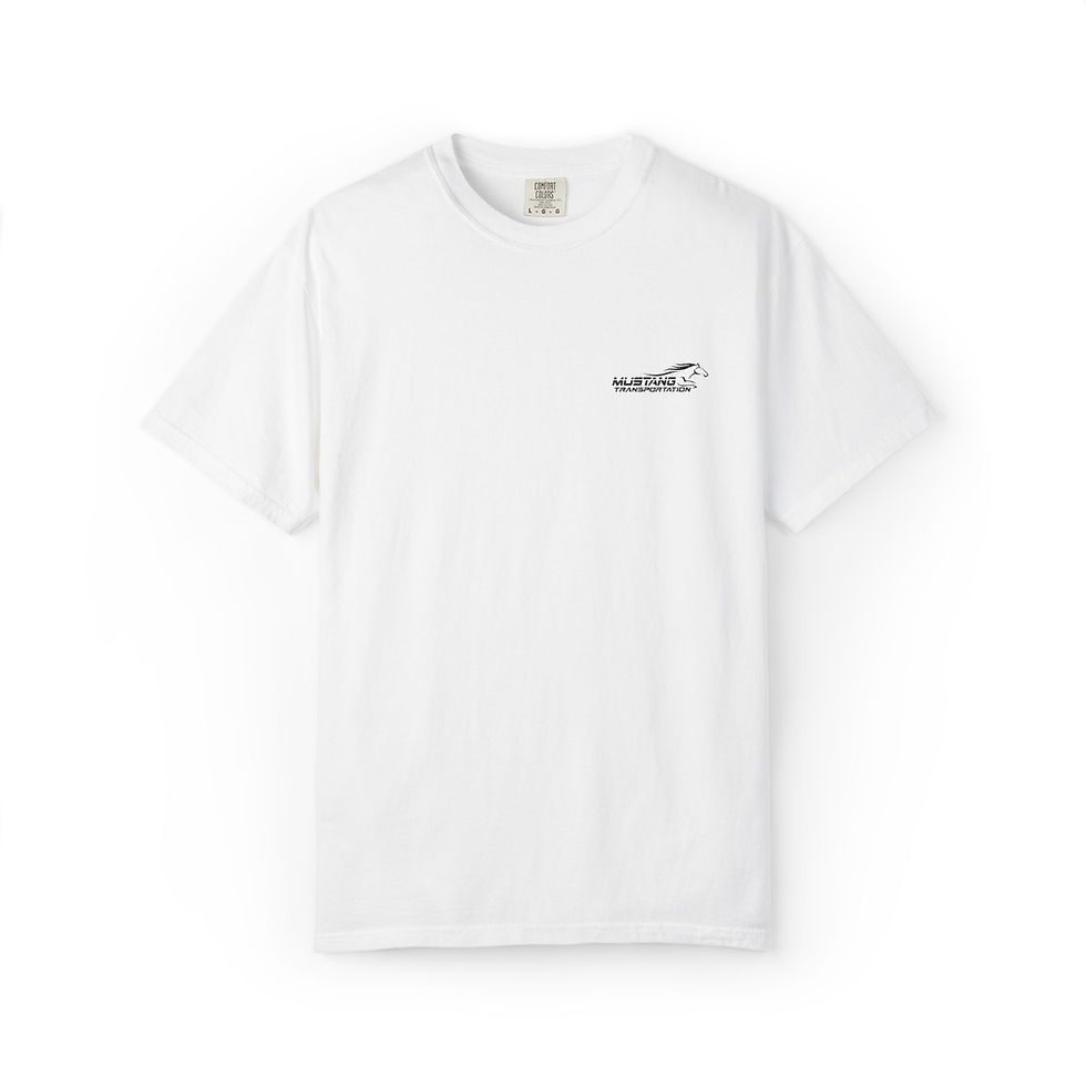 Thumbnail: Mustang Logo Embroidered. Unisex Garment-Dyed T-shirt
