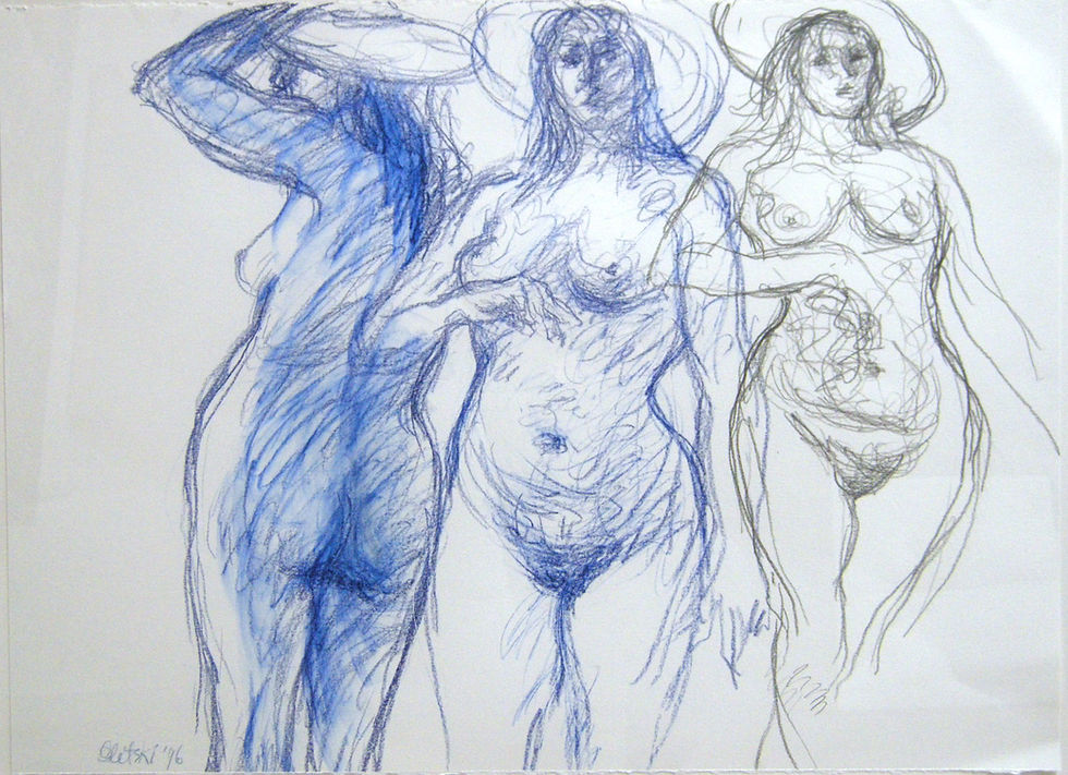 Women Wearing Hats, 1996