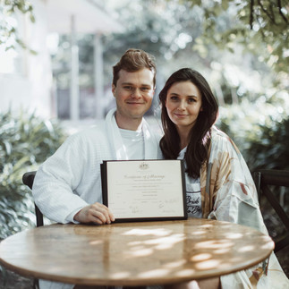 Newly weds celebrating at The Retreat Stirling
