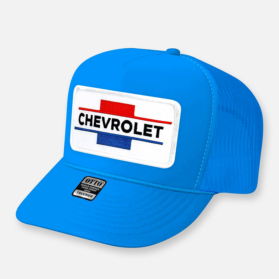 Thumbnail: Blue Chevrolet trucker hat with patch