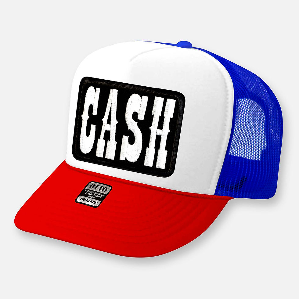 Thumbnail: Red, white, and blue CASH trucker hat