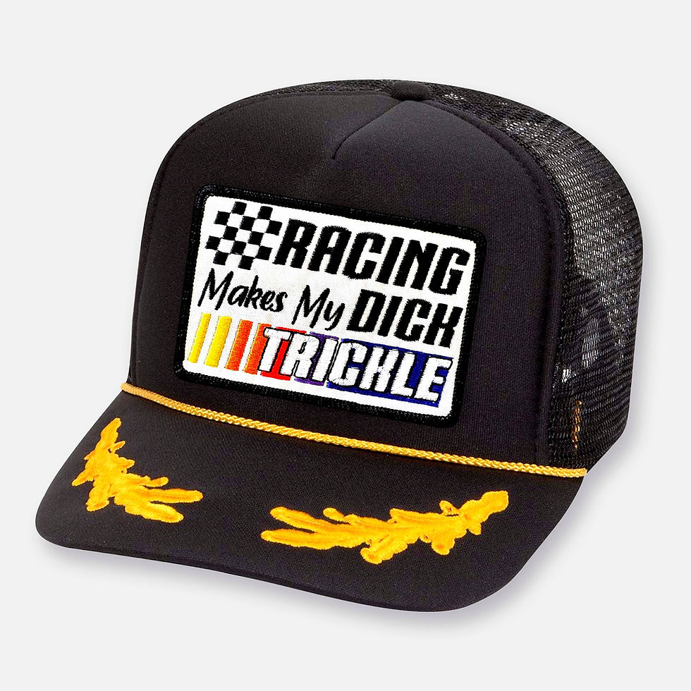 Thumbnail: MUF MUFFLERS FACTORY HAT with 'RACING Makes My DICK TRICKLE' patch