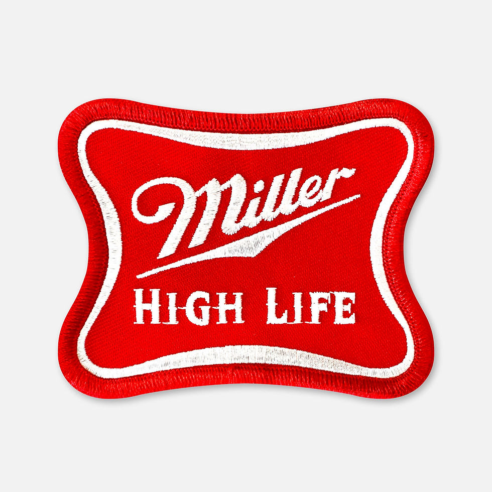 Thumbnail: Miller High Life red embroidered patch