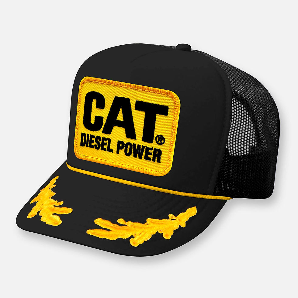 Thumbnail: Black trucker hat with CAT DIESEL POWER logo