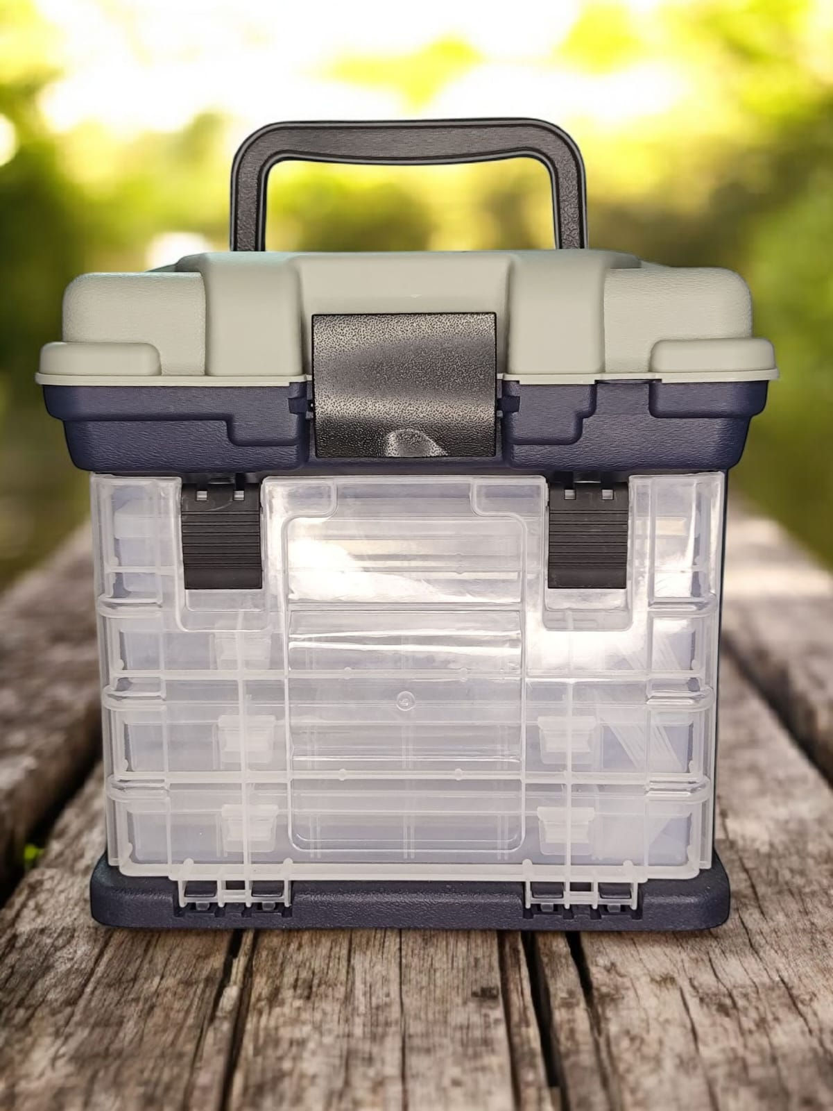 Caja Organizadora Multiuso 26 x 28 x 15 cm – Con 4 Bandejas Deslizables