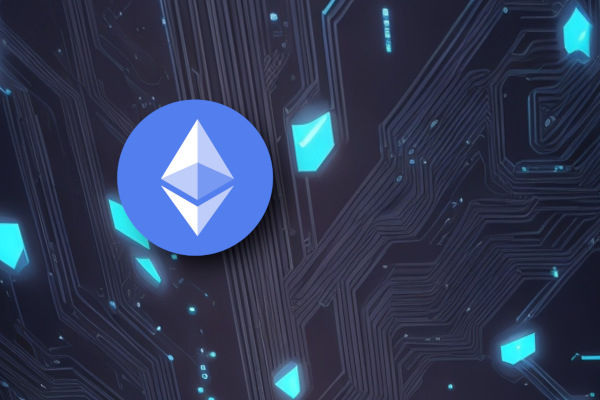 Logotipo do Ethereum Blockchain