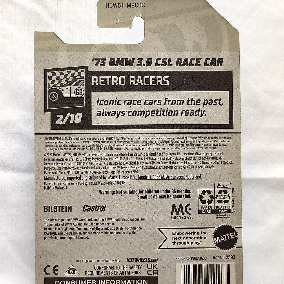 Thumbnail: Hot Wheels Retro Racers Series '73 BMW 3.0 CSL Race Car
