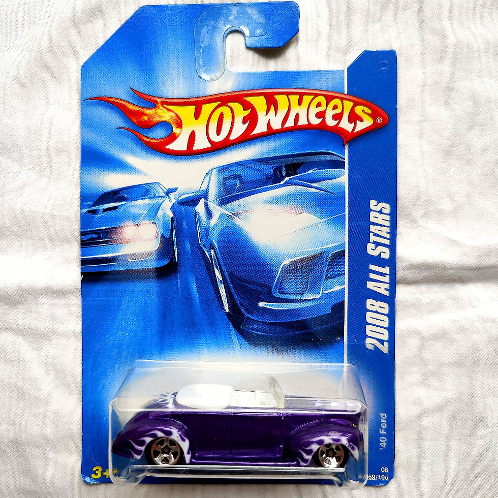 Hot Wheels All Stars Series '40 Ford Convertible Màu Tím Xe Mui Trần Mô Hình Đồ Chơi Chính Hãng Mỹ