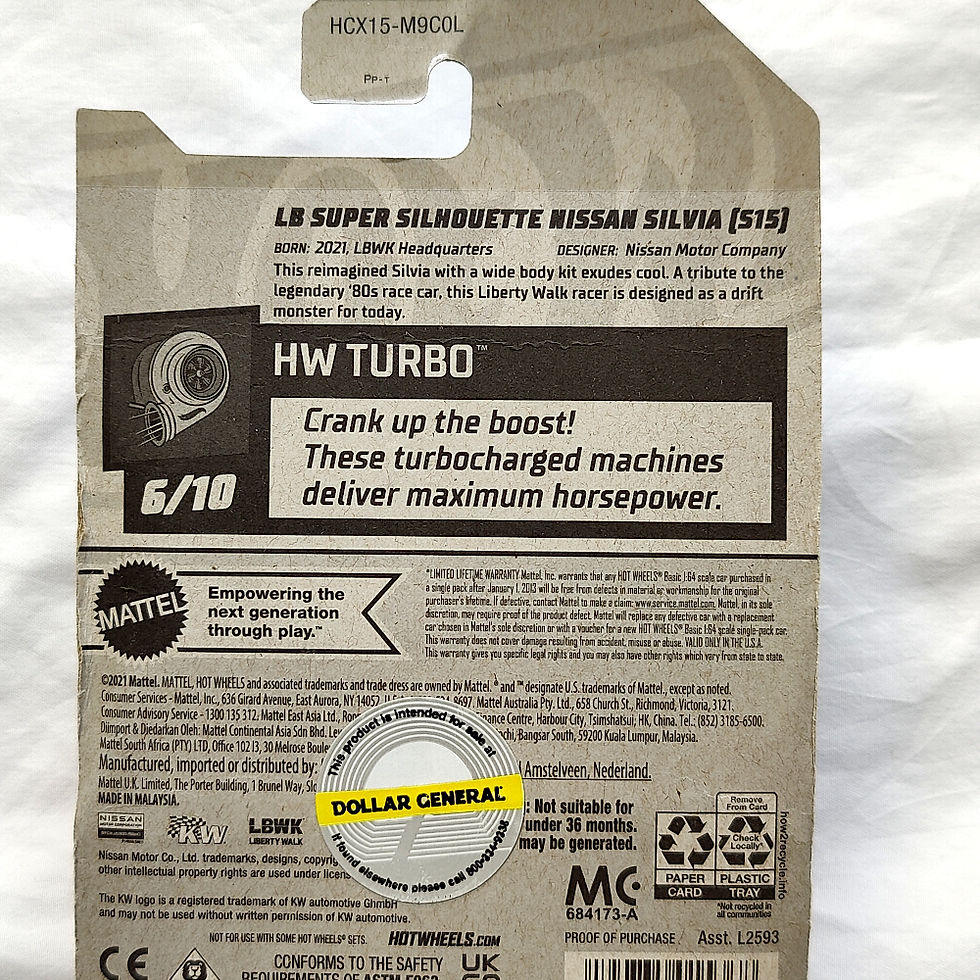 Thumbnail: Hot Wheels HW Turbo Series LB Super Silhouette Nissan Silvia (S15) Vàng Xe Mô Hình Đồ Chơi Chính Hãng Mỹ