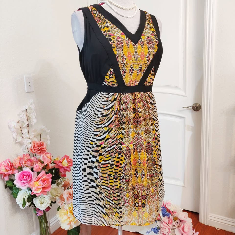 Lane Bryant Sleeveless Abstract Dress size 14 (size L)