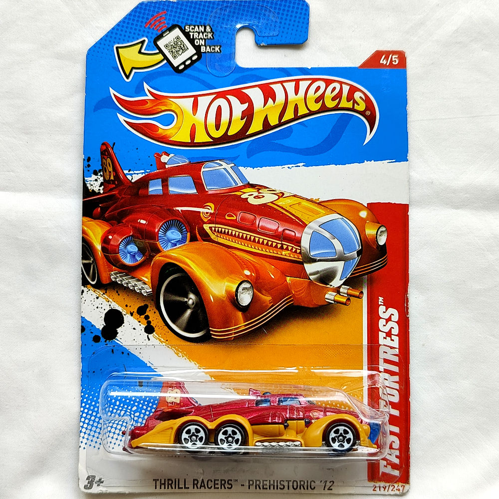 Hot Wheels Thrill Racers - Prehistoric Series Fast Fortress Xe Mô Hình Đồ Chơi