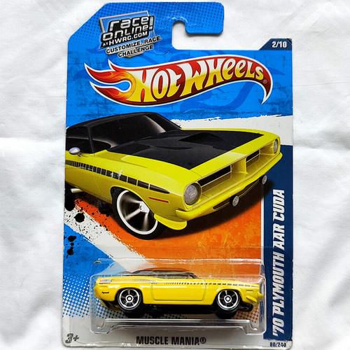 Hot Wheels Muscle Mania Series '70 Plymouth AAR Cuda Diecast Toy