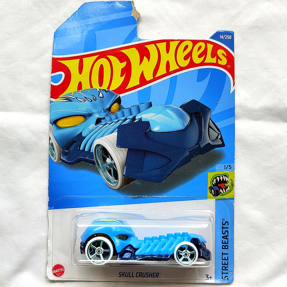 Hot Wheels Street Beasts Series Skull Crusher mặt trước