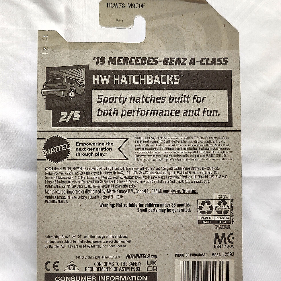 Thumbnail: Hot Wheels HW Hatchbacks Series '19 Mercedes-Benz A-Class