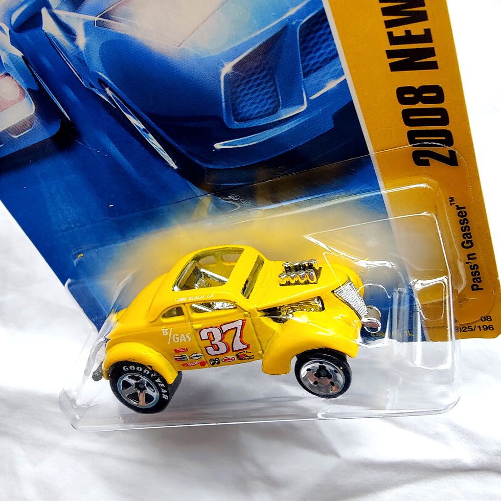 Xe Hot Wheels 2008 New Models Series Pass'n Gasser Màu Vàng Xe Mô Hình Đồ Chơi Chính Hãng Mỹ