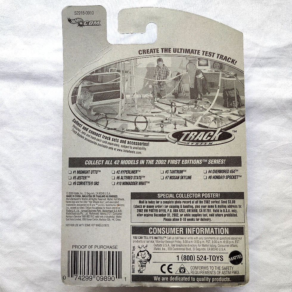 Hình thu nhỏ: Hot Wheels 2002 First Editions Series Jester Xe Mô Hình Đồ Chơi Chính Hãng Mỹ