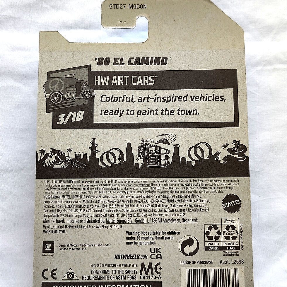 Thumbnail: Hot Wheels HW Art Cars Series '80 El Camino mặt sau