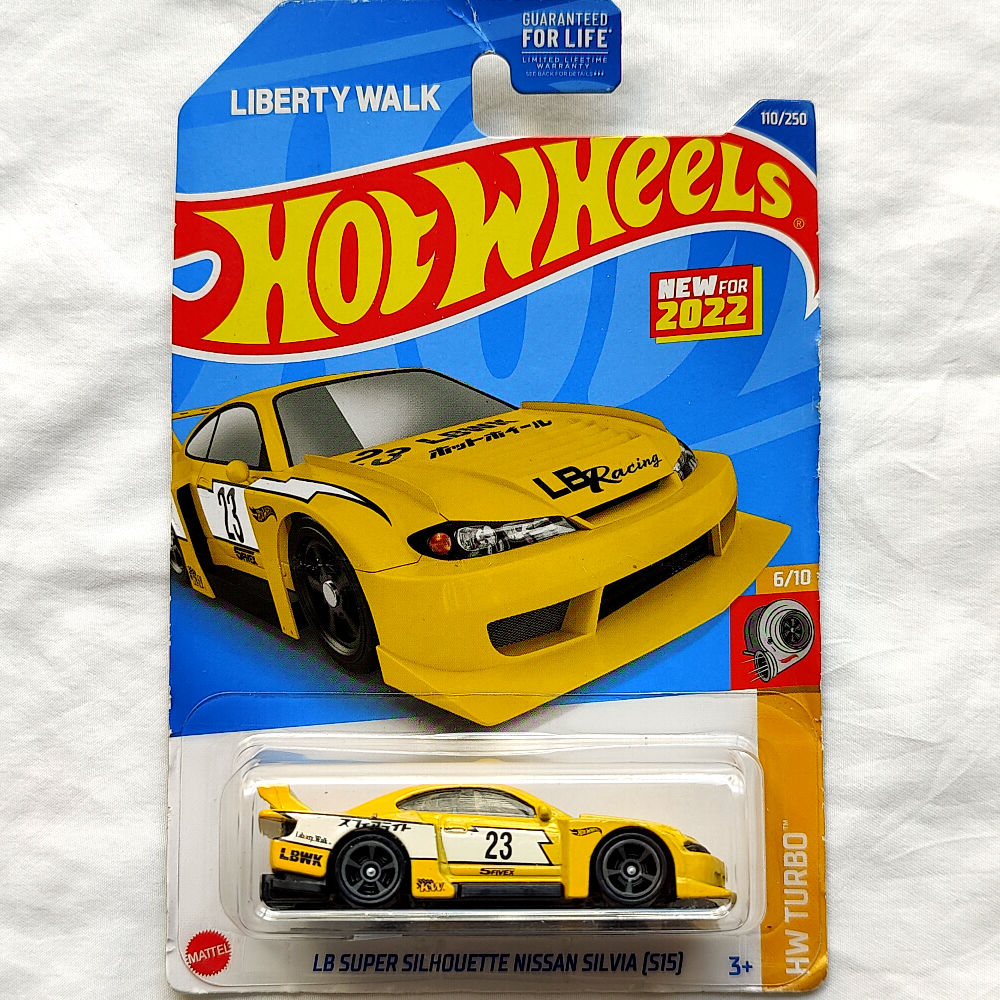Hot Wheels HW Turbo Series LB Super Silhouette Nissan Silvia (S15) Vàng Xe Mô Hình Đồ Chơi Chính Hãng Mỹ