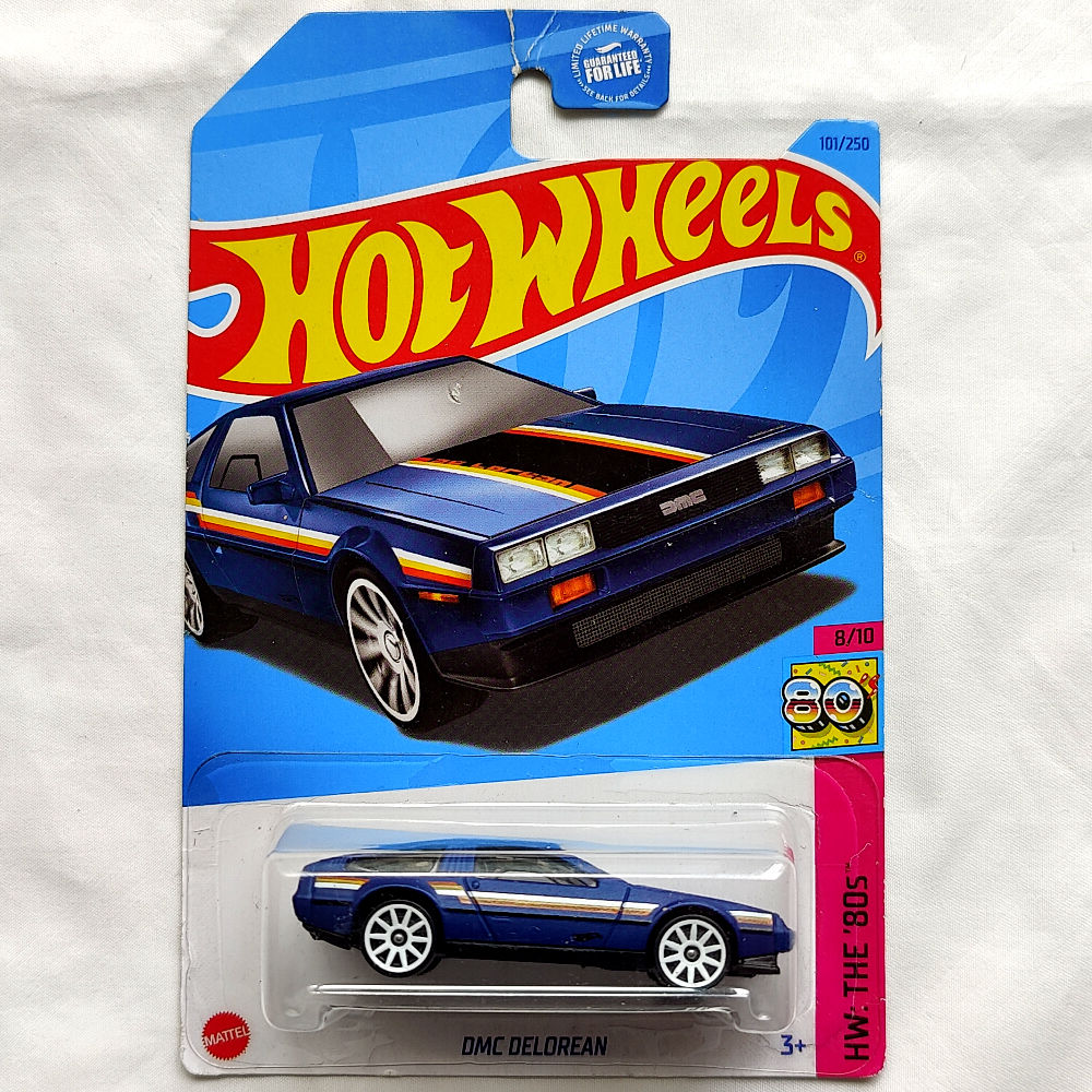 Hot Wheels HW: The '80s Series DMC DeLorean Xanh Dương Đậm Xe Mô Hình Đồ Chơi