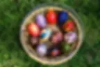 Basket of Easter eggs