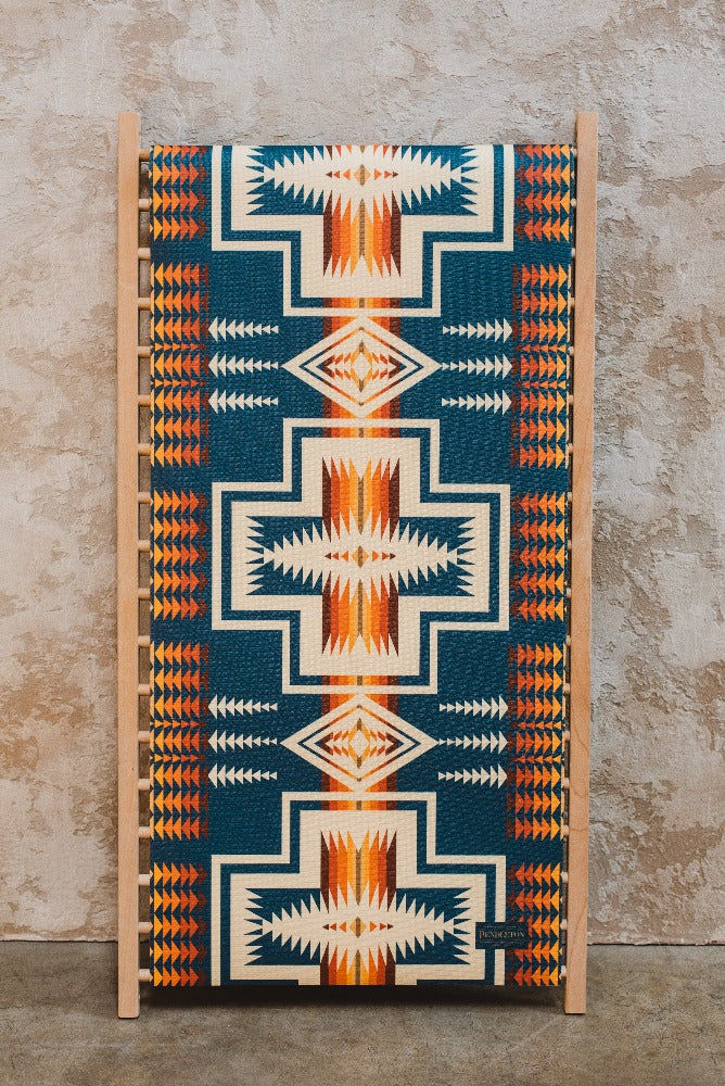 Thumbnail: Pendleton X Yune Yoga Mat Harding Navy 5mm