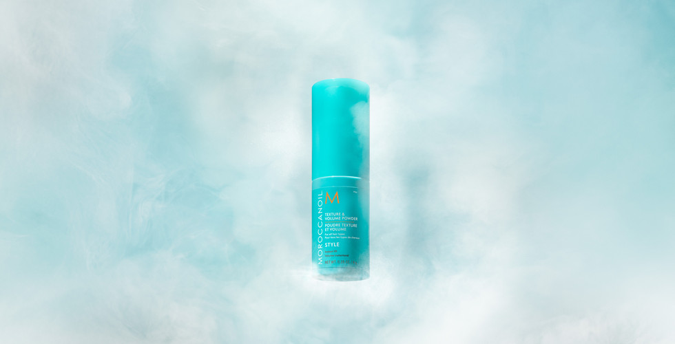 Moroccanoil Texture & Volume Powder for fine hair, lightweight root lift product with airy, voluminous finish