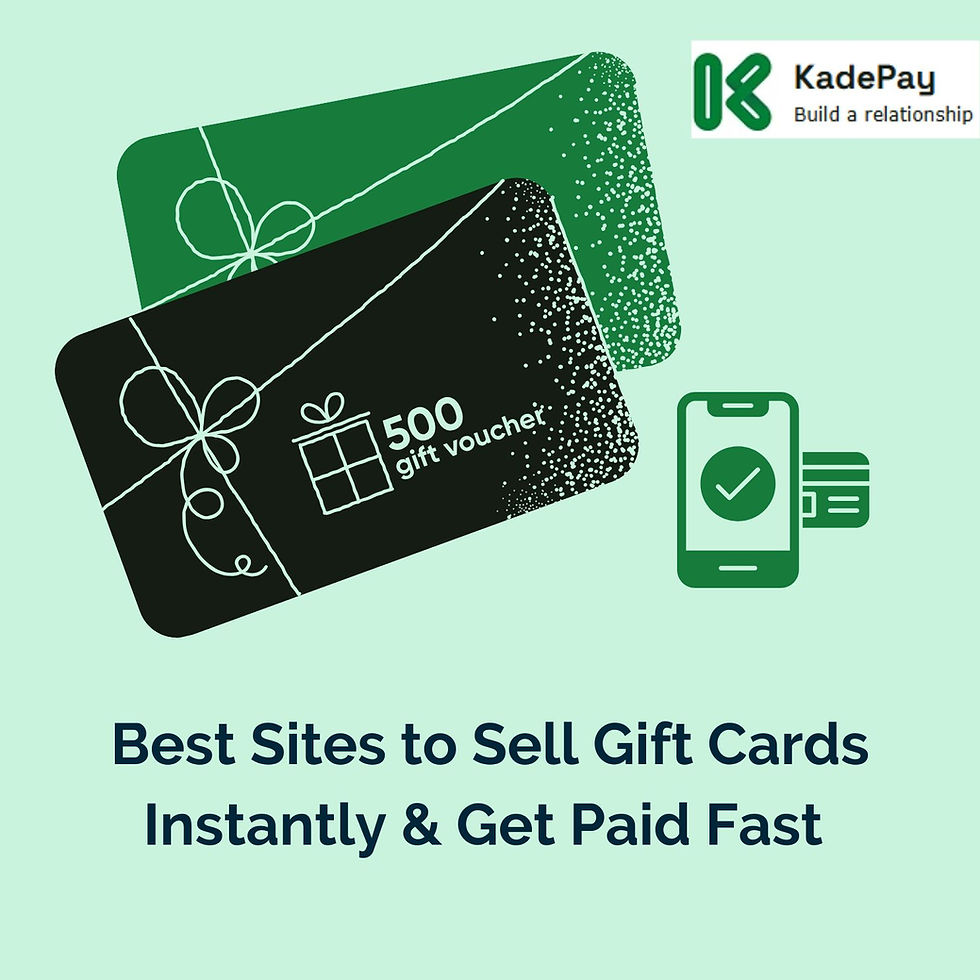Sell gift cards instantly