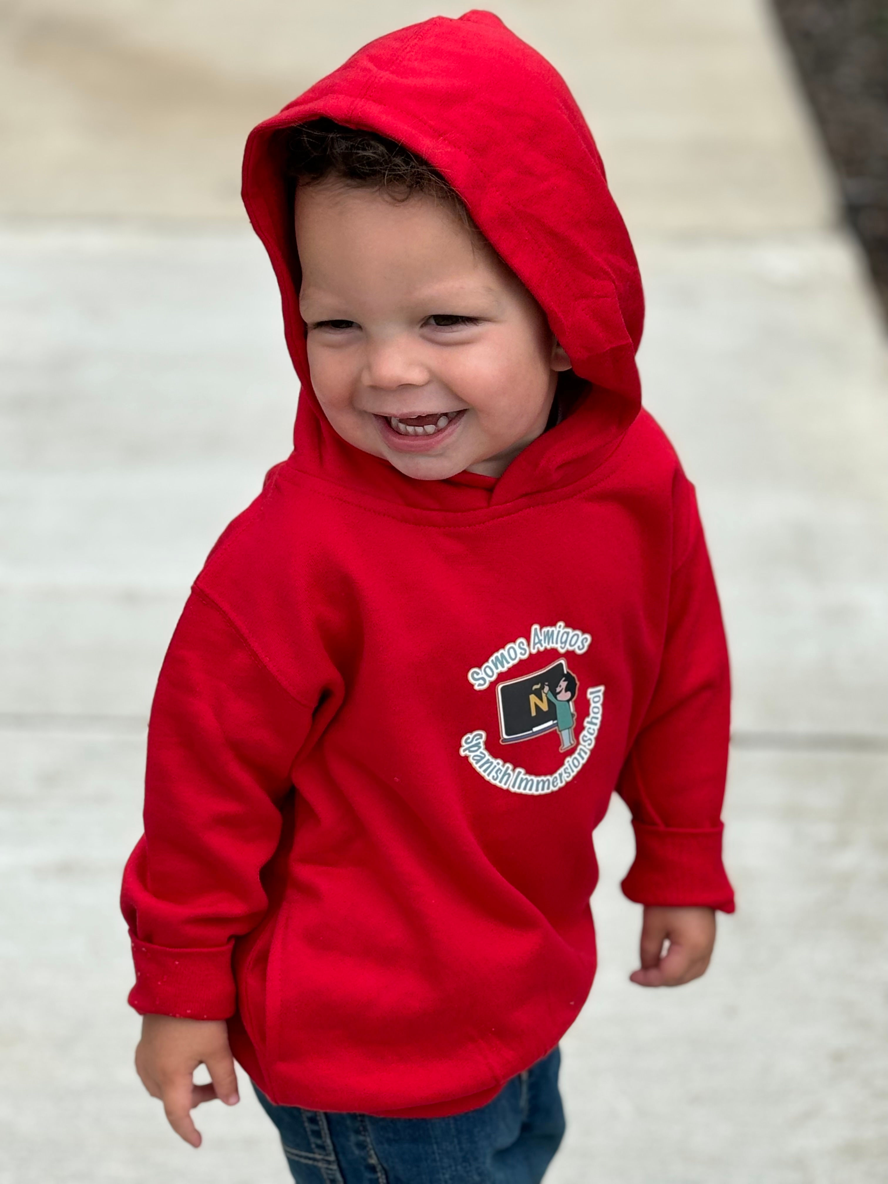 Somos Amigos Red Hoodie