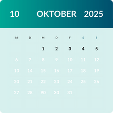 Kalender Oktober 2025 der aufzeigt das es die Kitesurf Nebensaison am Gardasee ist