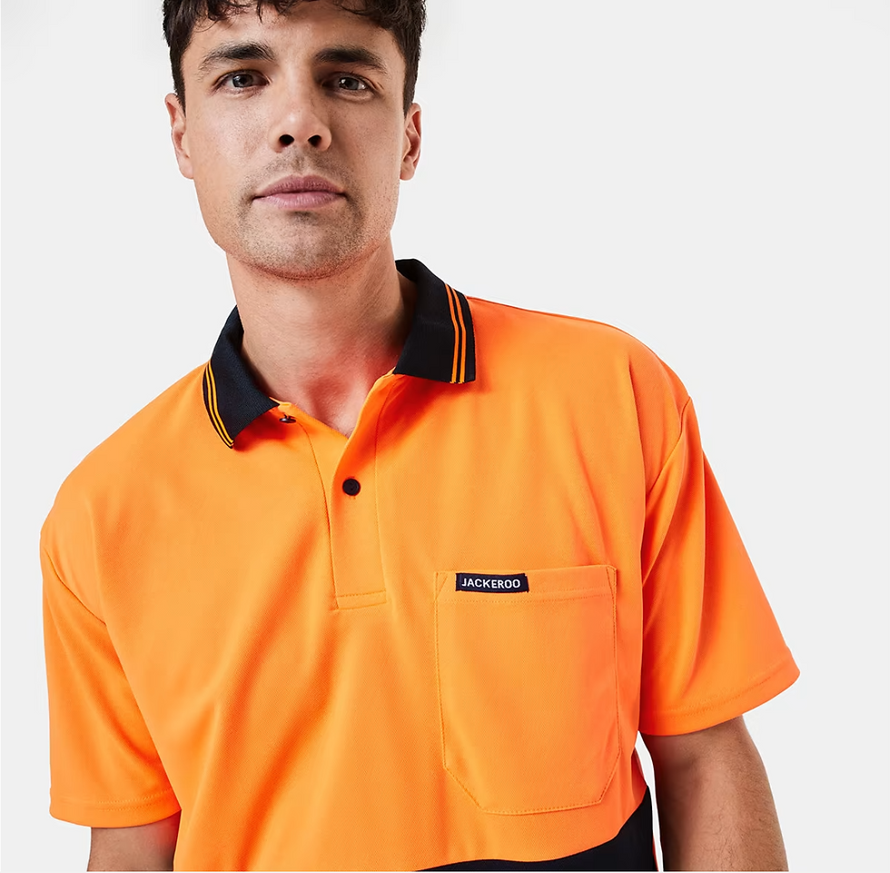 Thumbnail: Short Sleeve Fluorescent Polo Shirt