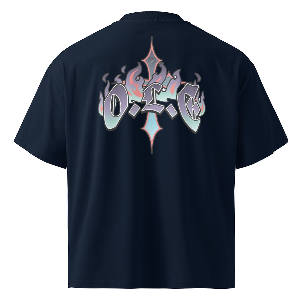 Thumbnail: OLE Unisex organic oversized high neck t-shirt