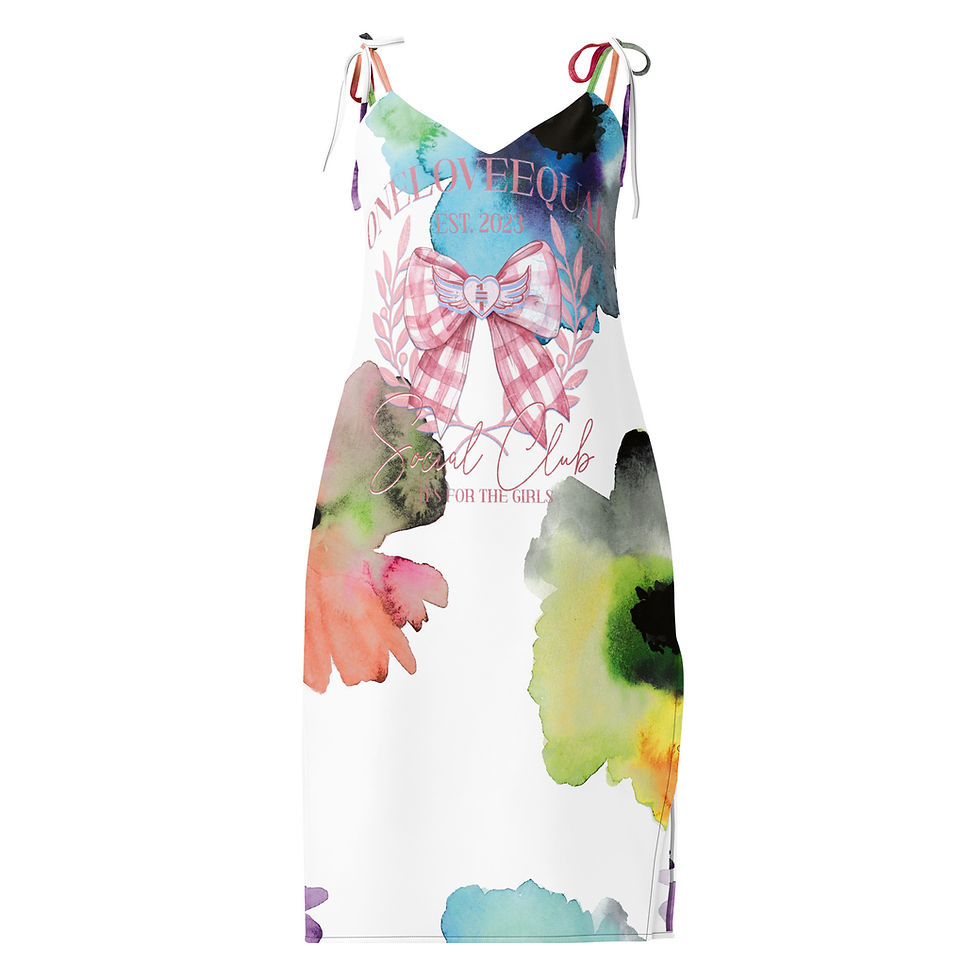 Ole Tie-strap midi dress